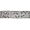 Bacati - Ikat Chevron White Grey Muslin Neutral 10 pc Crib Set with Wall Hangings and 4 muslin swaddling Blanket - 2 of 4