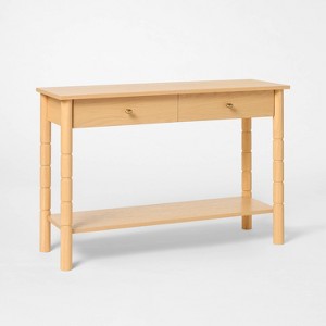 48" Modern Wooden Console Table with Drawer Brown - Threshold™ designed with Studio McGee - 1 of 4