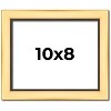 PosterPalooza | Photo Size Simple Gold Picture Frame - UV Acrylic, Foam Board Backing, Hanging Hardware - 2 of 4