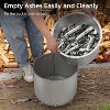 Coucheta Outdoor Mini Fire Pit - Stainless Steel, Ideal for Backyard, Camping, Picnics, Includes Firehook - 4 of 4