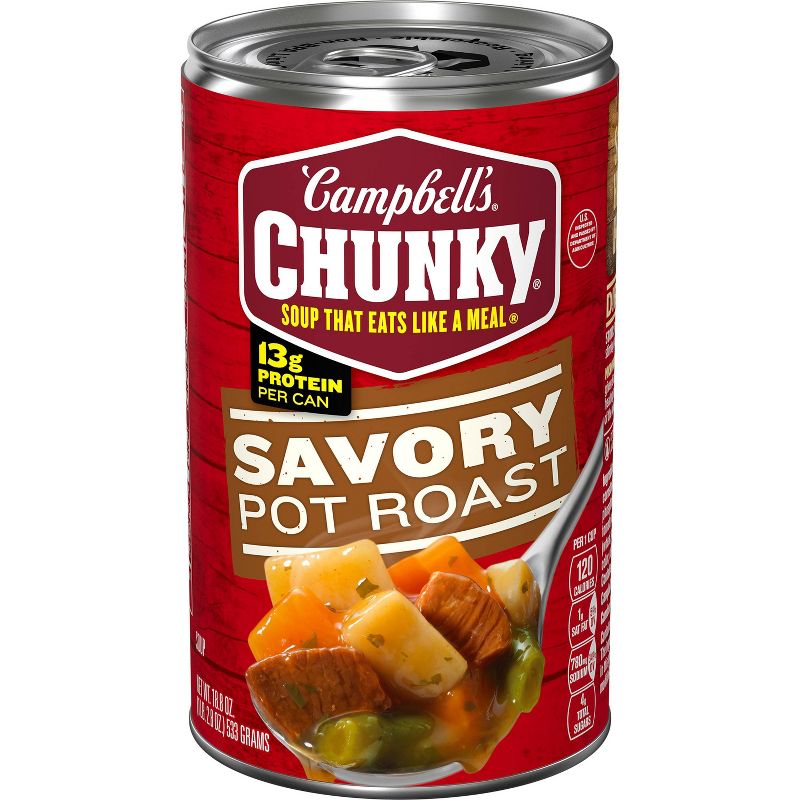 Campbell&#39;s Chunky Savory Pot Roast Soup - 18.8oz, 1 of 16