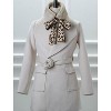 Allegra K Women's Leopard Ribbons Faux Fur Winter Wrap Collar Plush Neck Scarves Warmer - 2 of 4