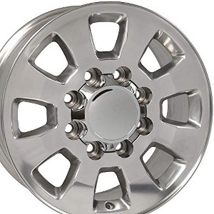 OE Wheels CV75B 18 Inch Rim Fits Sierra 2500/3500 Style 8x180 18x8 Polished - Hollander 5501 (1) - 1 of 4