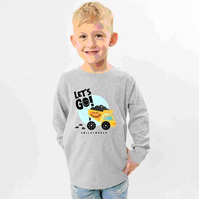 The Juniper Shop SmileyWorld Let's Go Dump Truck Youth Long Sleeve Tee