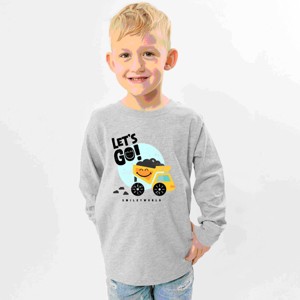 The Juniper Shop SmileyWorld Let's Go Dump Truck Youth Long Sleeve Tee - 1 of 4
