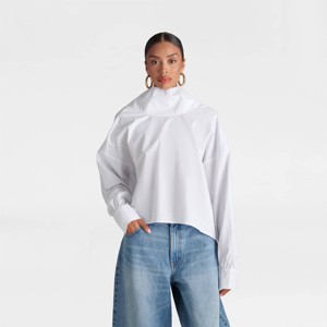 KBB by KAHLANA Women's 'The Hi-Low Blouse' - White - 1 of 3