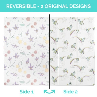 Fairy Unicorn Large Foldable Waterproof Foam Play Mat