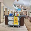Janitorial Cart Cleaning Cart Heavy Duty 220LBS Capacity w/6 Silent Wheels & Storage Bags for Hotel Housekeeping Commercial Use - 3 of 4