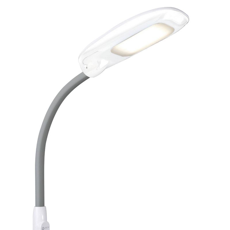 LED Floor Lamp with USB and Tablet Stand Gray - OttLite, 2 of 6
