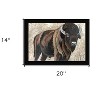 HomeRoots The Boss Bison Only Black Framed Print Wall Art - 3 of 4