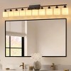 DAKAFUL Bathroom Vanity Light, 4/5/6/8/10-Light Vanity Fixture with Frosted Glass Shades,Reversible Wall Light Over Mirror, for Bathroom/Bedroom - 4 of 4