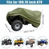 Unique Bargains Outdoor 190T-PU Waterproof Double Stitched Seams ATV Cover Green - 2 of 4