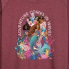 Women's - Disney - Adventure Comes In Waves Lightweight French Terry Wide Neck Long Sleeve Graphic Shirt - 2 of 4