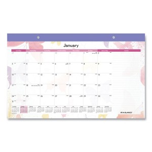 Watercolors Monthly Desk Pad Calendar, Butterfly Artwork, 17.75 x 11, White Sheets, Purple Binding, 12-Month (Jan-Dec): 2026 - 1 of 4