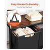 Laundry Sorter, Large Laundry Hamper with Metal Frame and Wooden Tabletop, Freestanding Storage Organizer Baskets with Pull-Out - 3 of 4