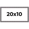 PosterPalooza | Panoramic Textured Grey Picture Frame - UV Acrylic, Foam Board Backing, Hanging Hardware - 2 of 4