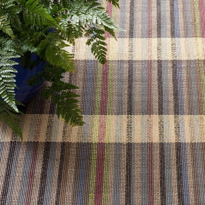 Swedish Rag Stripe 4' x 6' Reversible Indoor/Outdoor Rug