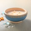 4-Wick Rim Stripe Ceramic Sun and Citron Ceramic Jar Candle Blue - Hearth & Hand™ with Magnolia - 2 of 4