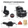 NicBex Recliner Chair Massage Chair with Heating Power Lift Chair Living Room Chairs Comfy Chair for Bedroom, Reading Room - 3 of 4