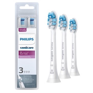 Philips Sonicare G2 Optimal Gum Health Replacement Electric Toothbrush Head - HX9033/65 - White - 3pk - 1 of 4
