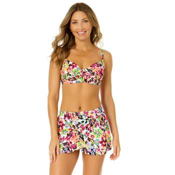 Elomi Women's Plus Size Party Bay Plunge Underwire Bikini Top - Es801402  40e Multi : Target