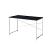 HomeRoots 47" Black and Silver Writing Desk - 4 of 4