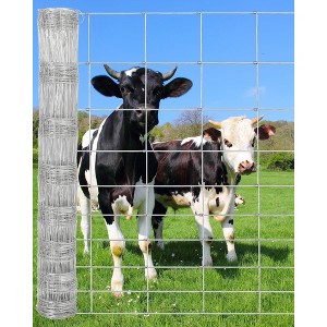 Farm Fence 4 ft x 164 ft, 9GA Heavy Duty Galvanized Wire Fence with Thick Zinc Coating, Durable Livestock Barrier - 1 of 4