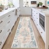 Area Rug Machine Washable Rug Vintage Distressed Non Slip Non Shedding Rugs Low Pile Foldable Retro Printed Indoor Carpet for Living Room Bedroom - 2 of 4