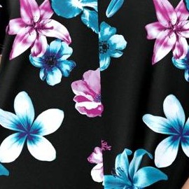 black bold hibiscus