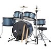 5 Piece Drum Sets Junior Drum Kit with Dual Tom-Toms, Floor Tom,Bass Drum, Hi-Hat, Cymbal, Pedal, Drumsticks and Seat, for Music Learning & Practice - 2 of 4