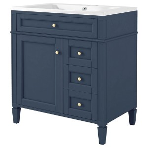 Dexmalle 30'' Bathroom Vanity with Top Sink and a Tip-out Drawer - 1 of 4