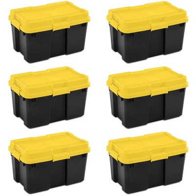 Sterilite 18339y03 30 Gallon Heavy Duty Plastic Storage Container Box