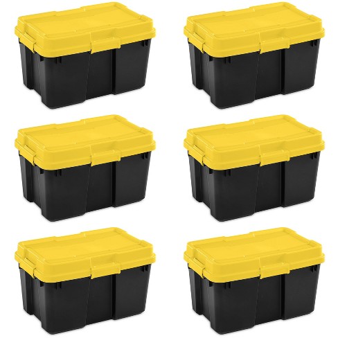 Yellow Small Plastic Storage Bin
