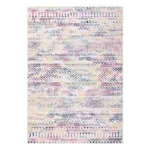 Washable Boho Geometric Rug Non Slip Low Pile Rug Soft Throw Floor Cover Foldable Indoor Carpet for Living Room Bedroom Playroom Nursery - 1 of 4