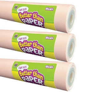 Teacher Created Resources® Fun Size Better Than Paper® Bulletin Board Roll, 18" x 12', Blush, Pack of 3 - 1 of 3