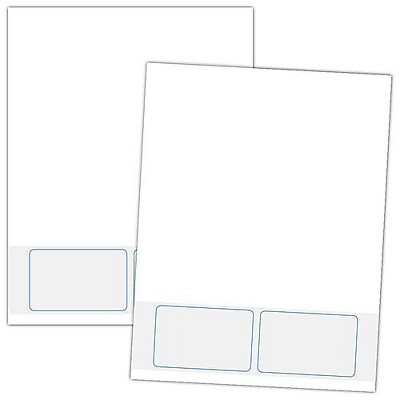 Blanks USA Blanks/USA 3 3/8 x 2 1/8 28 lbs. 2 Ledger ID Card White 250/Pack LFC25LE2WH