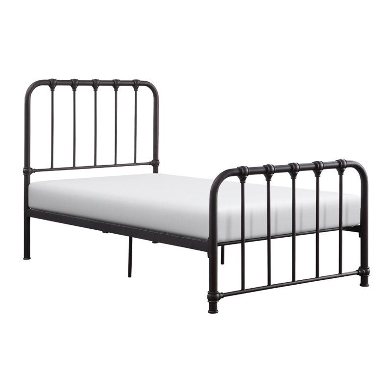 Bethany Twin Metal Platform Bed in Dark Bronze - Lexicon, 1 of 5