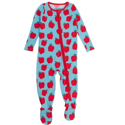 RuffleButts Gender Inclusive Modal Blend Baby One Piece Footie Pajamas