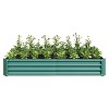 Kelly Galvanized Metal Patio Garden Bed, Raised Flower Box for Flower and Vegetable Planters, Outdoor Furniture - The Pop Home - 3 of 4