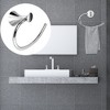 Unique Bargains Towel Ring Hand Towel Holder Hanger for Bathroom Zinc-alloy Shower Caddies 8.3"x3.5"x5.9" Silver 1 Pc - 2 of 4