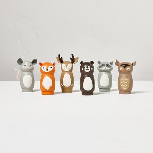 Toy Woodland Peg Pals Animal Figurine Set 6pk - Hearth & Hand™ with Magnolia - 1 of 3