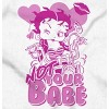 Betty Boop Not Your Babe Biker Womens Graphic T Shirt Tees Brisco Brands - 2 of 4