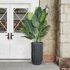 31" Marble Finish Self-Watering Planters Set of 2, Water Level Monitor, Ideal for Living Room, Office, Patio, Porch, and Garden, Black - 3 of 4