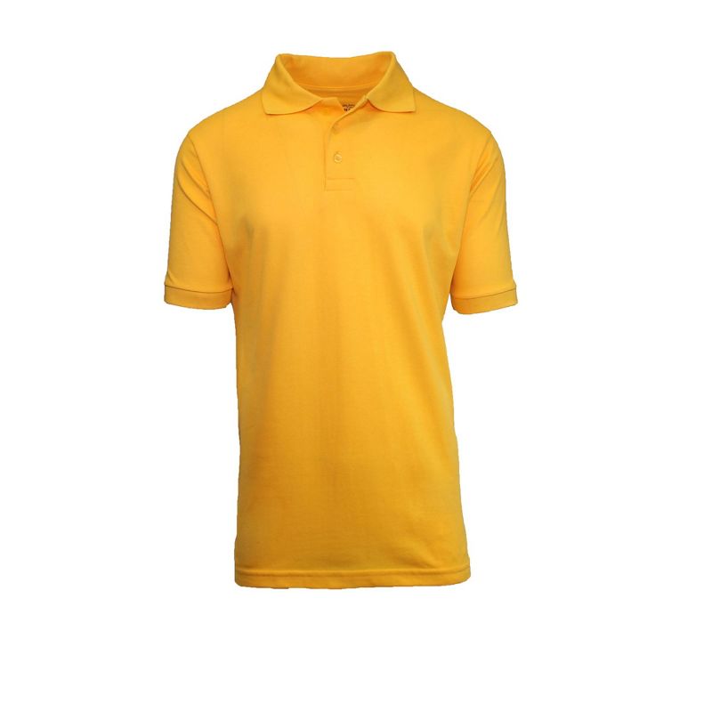Galaxy By Harvic Men's Short Sleeve Pique Polo Shirt, 1 of 3