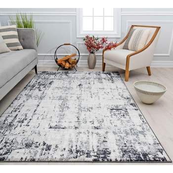 Cosmoliving By Cosmopolitan Moon Ms30a Heath White Area Rug, 8'x10 ...