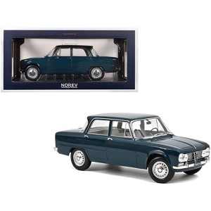 1964 Alfa Romeo Giulia ti Petrol Blue 1/18 Diecast Model Car by Norev - 1 of 3