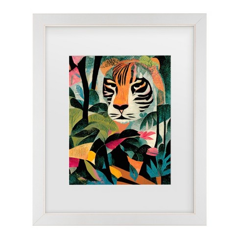 Trademark Fine Art - Treechild Jungle Tiger Matted Framed Art - image 1 of 4