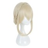 Unique Bargains Women's Wigs 16" Gold Tone with Wig Cap - 3 of 4