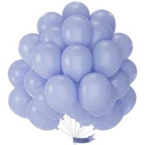 PartyWoo Balloons Dusty Blue Purple Periwinkle Lavender 12 Inch 50 pcs - 1 of 4