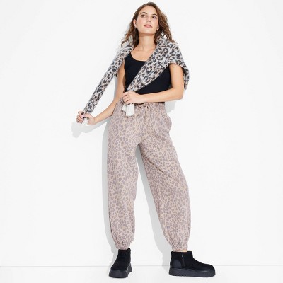 Women's High-Rise Baggy Joggers - Wild Fable™